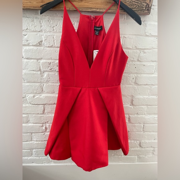 Le Château red cocktail dress - Picture 5 of 11